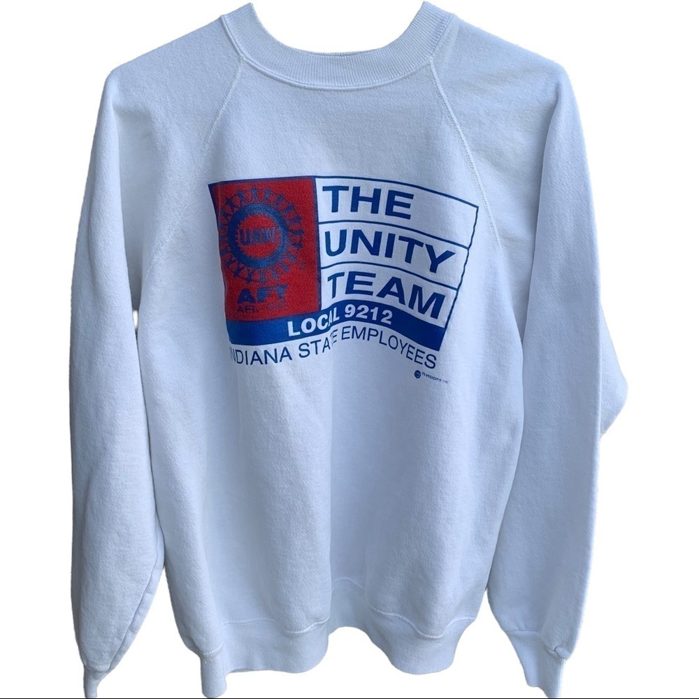 Vintage UAW Crewneck Sweatshirt The Unity Team Indiana